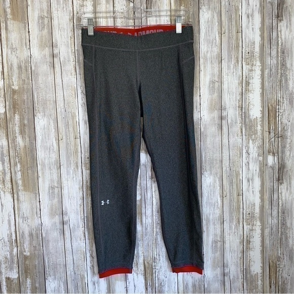 Under Armor Grey Crop Leg Pants - Picture 1 of 5